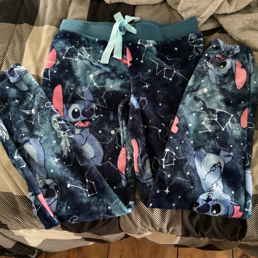 Fuzzy stitch pajama pants